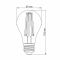 LED лампа TITANUM  Filament A60 7W E27 4100K