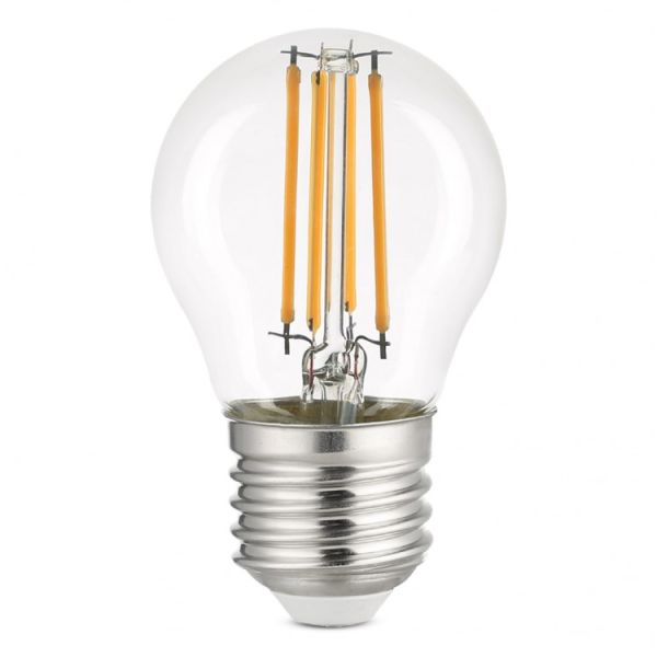 Лампа Feron led 5.4W 4000K 865Lm E27 G45 230V шар филамент