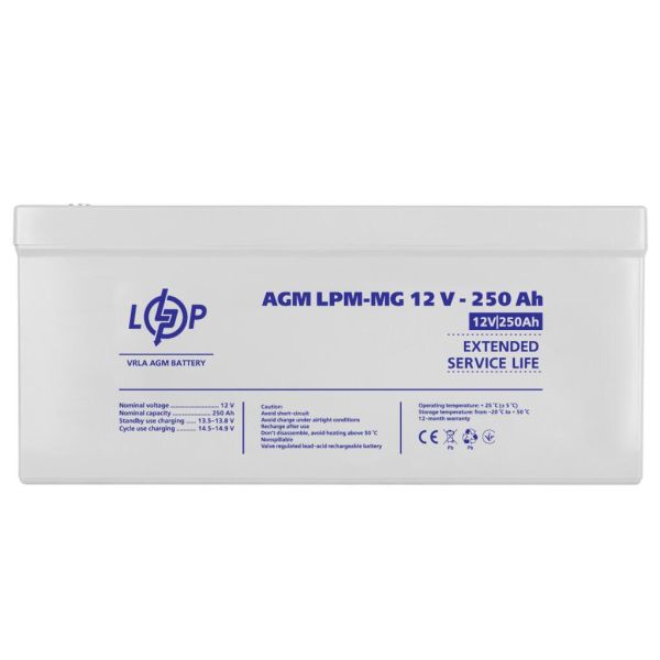 Акумулятор мультигелевий AGM LP LogicPower LPM-MG 12V - 250Ah