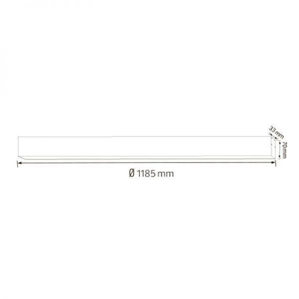 Линейный LED светильник подвесной Horoz INNOVA5-40 40W 4000К белый