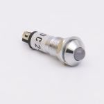 Светодиодный индикатор металлический AD22B-8 220v AС, белый