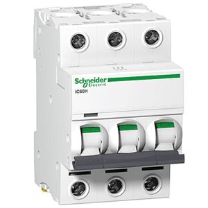 Автоматичний вимикач iC60N 3P 20A D Schneider Electric A9F75320