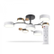 Світильник люстра Ardero led AL6197ARD Scandy 70Вт 3000-6500К 5200Лм метал пульт чорний-білий