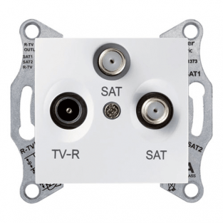 Розетка TV/R/SAT кінцева біла Sedna Schneider Electric SDN3501321