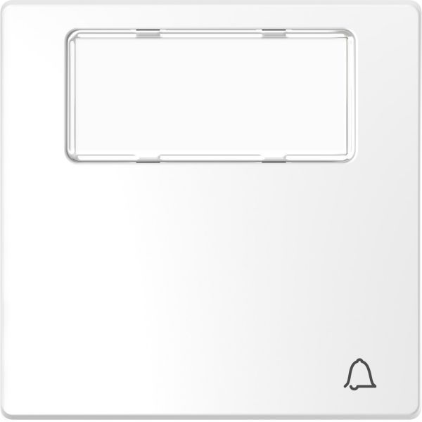 Клавиша 1-ная Звонок с полем для надписи Merten D-Life MTN3365-6035 Белый лотос
