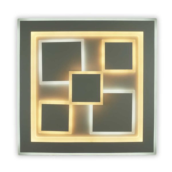 Світильник LED smart OXFORD+пульт 110W 3000-6000K IP20 білий квадрат