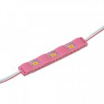 Світлодіодний модуль 12V SMD5730 1Вт 3 діода IP65 Standart рожевий