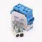 Клема розподільча MTB 2х35/2х25 з подвійною фіксацією, блакитний