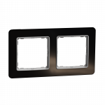 Рамка 2-постова Штучне чорне скло Sedna Elements Schneider Electric SDD361802