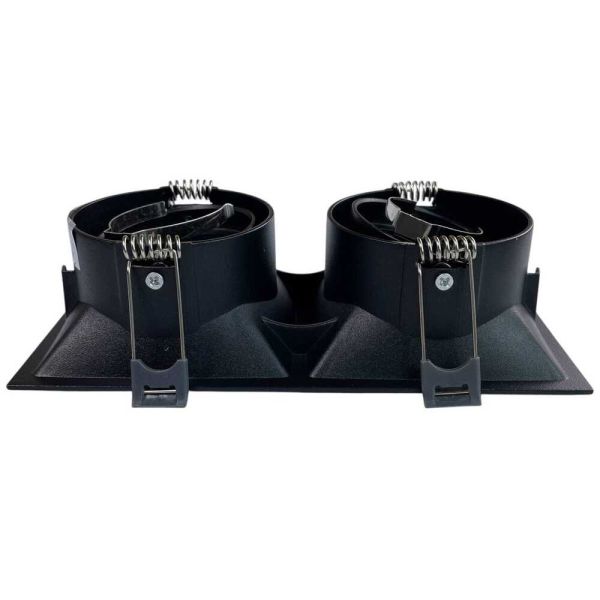 Светильник точечный встроенный Violux Torino-2L 2х35W GU10 220V IP20 прямоугольник черный