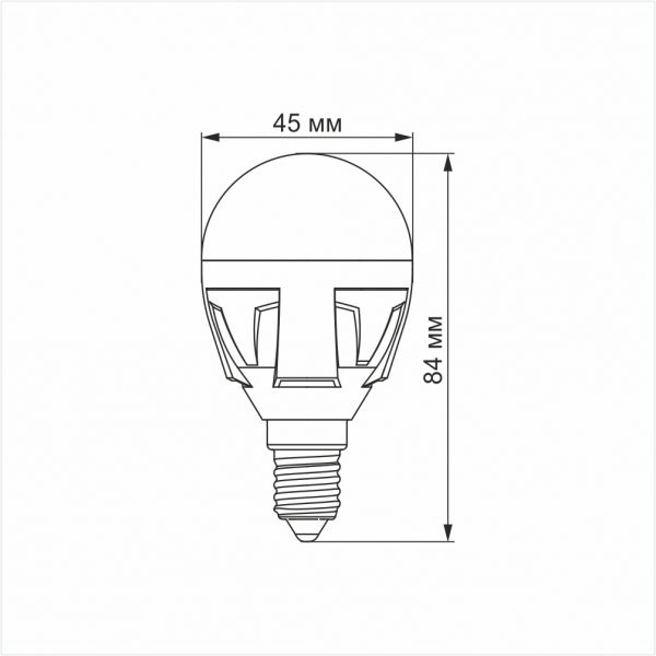 LED лампа VIDEX PREMIUM G45 7W E14 4100K