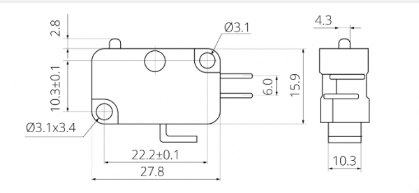 Мікровимикач V-15-21C25
