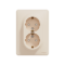 Подвійна розетка 2P+E з заземляючим контактом, Бежевий Sedna Design Schneider Electric SDD312221