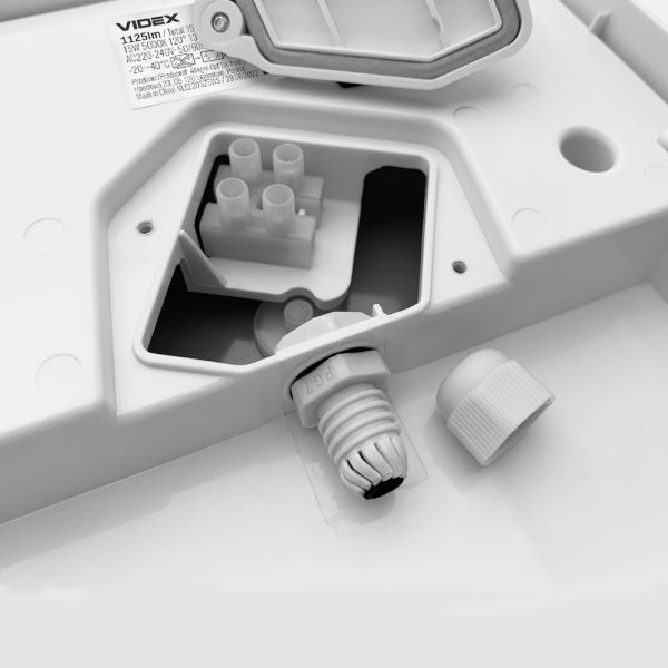 LED світильник ART IP65 квадратний VIDEX 15W 5000K