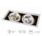 Карданный LED светильник Feron AL212 2xCOB 30W 5200Lm 4000K белая рамка 29780