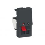 Аудиорозетка 1 модуль антрацит Schneider Electric Unica New