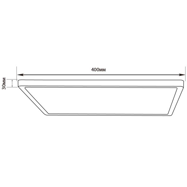 Світильник LED MILLENNIUM 38W 5000K квадрат білий Violux