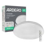 Світильник люстра накладний led Ardero AL5750ARD SILVER 54Вт 2700-6500K з пультом білий