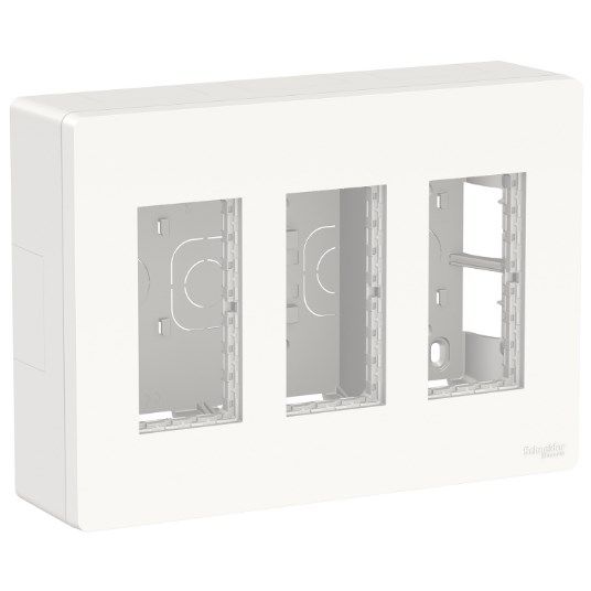 NU123418 Блок unica system+ відкртита вставка 3х4 білий