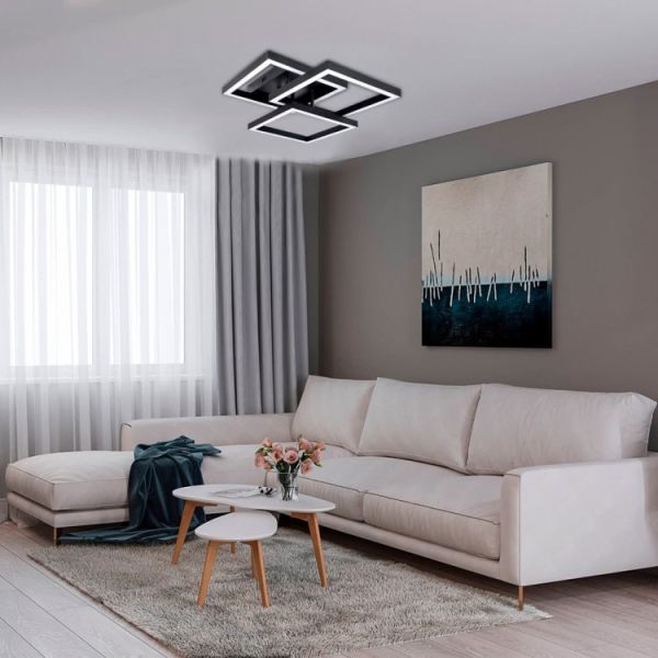 Світильник люстра Ardero led al6493ard Urban 60В 3000-6000К 1500Лм пульт чорний