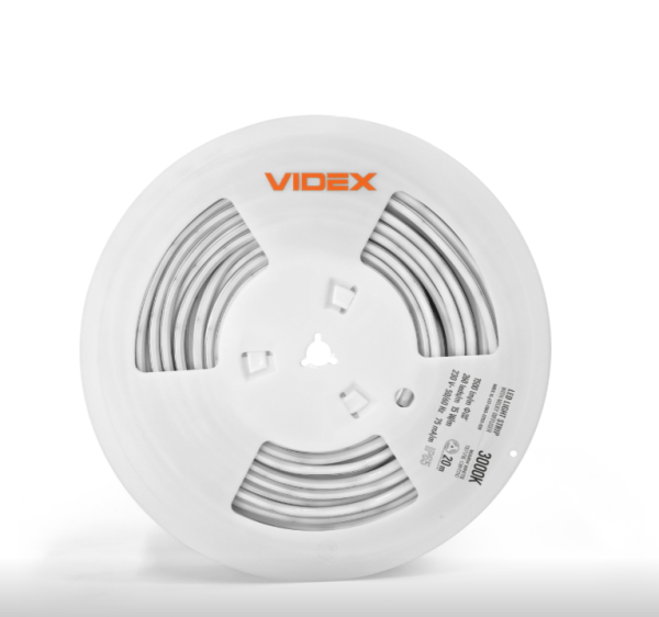 Лента LED Videx 230V 15W-m 3000K IP65 vl-lst-cb65-22153-b20 20м