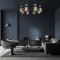 Светильник люстра Ardero BL1180-1 Olivia 8хЕ14 под лампу стекло черный