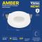 Світильник точковий вбудований Violux Amber GU10 max 35W коло гіпс IP20 білий