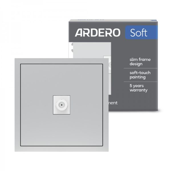 Розетка телевизионная Ardero Soft механизм ER141TV-S серебро