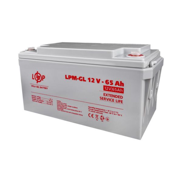 Акумулятор гелевий  LP LogicPower LPM-GL 12V - 65Ah