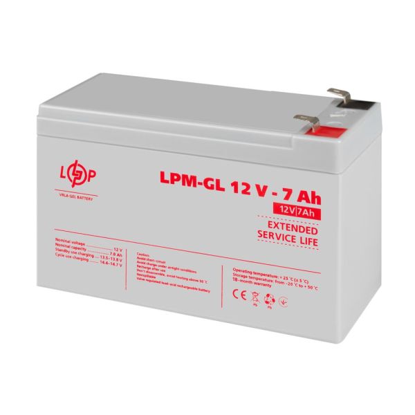 Аккумулятор гелевый  LP LogicPower LPM-GL 12V - 7Ah
