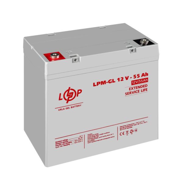 Аккумулятор гелевый LP LogicPower LPM-GL 12V - 55Ah