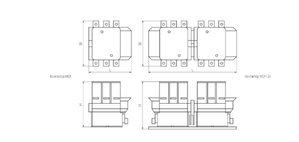 Контактор MCF-185А 400В TAKEL