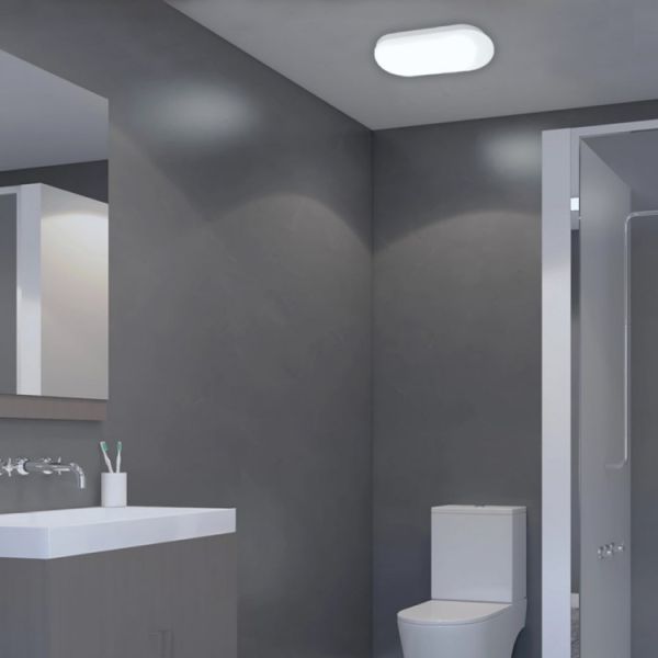 Светильник накладной Led Ledcoin AL3010-O 24Вт 6500K IP65 овал белый