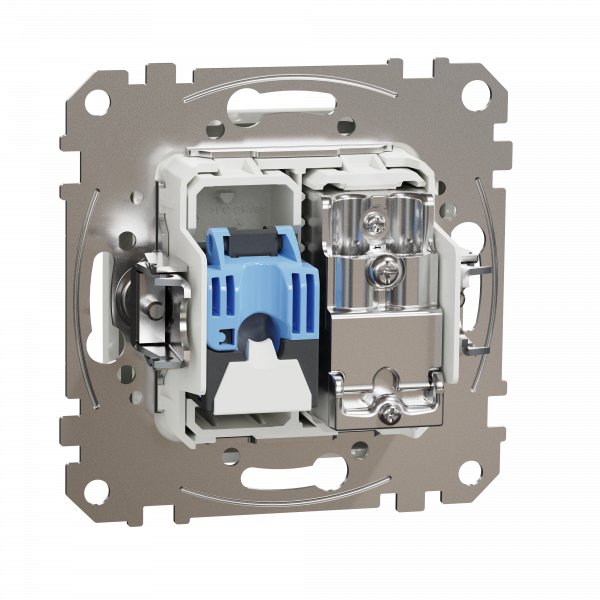 Розетка RJ45 категорія 6 UTP -TV Білий Sedna Design Schneider Electric SDD111469T