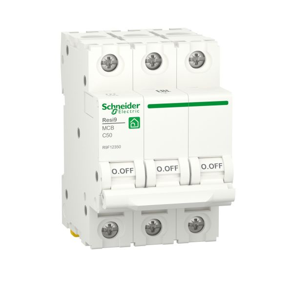 Автоматический выключатель 3P 50A C 6kA Schneider Electric Resi9 R9F12350