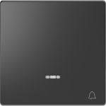 Клавиша 1-ная Звонок с линзой для LED модуля Merten D-Life MTN3325-6034 Антрацит