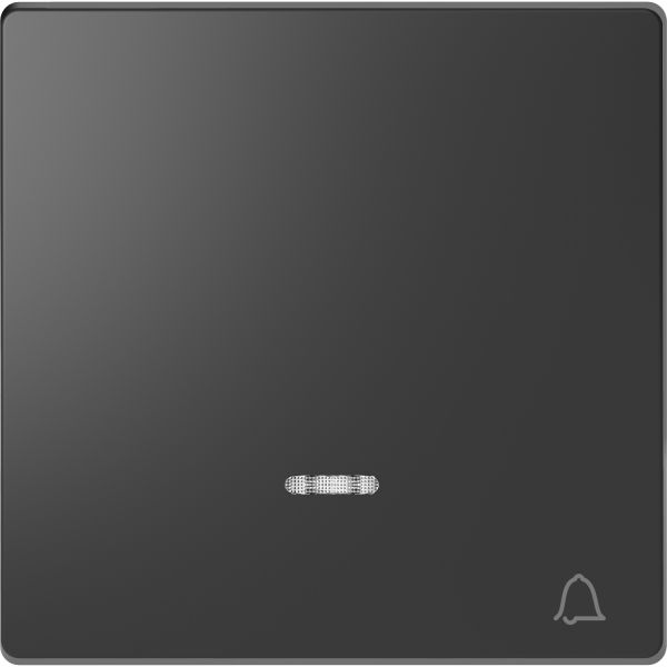 Клавиша 1-ная Звонок с линзой для LED модуля Merten D-Life MTN3325-6034 Антрацит