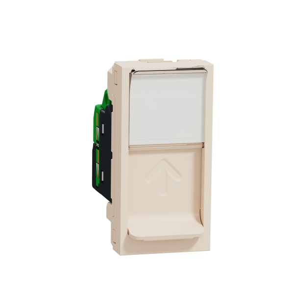 NU341044 Розетка комп'ютерна RJ45 кат.5 UTP 1 модуль Schneider Electric Unica New бежевий