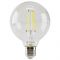 Лампа свiтлодiодна 8W E27 4100K прозора Velmax V-Filament-G95