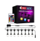 Уличная гирлянда RGB 24Led 18 метров Horoz PARADISE черная