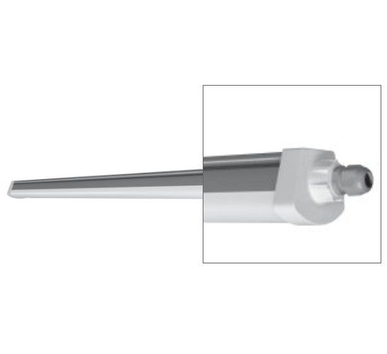 Cвітильник лінійний Ledvance 44W 4000K 5400Lm IP66 L1200 Damp Proof Compakt 1200 GR