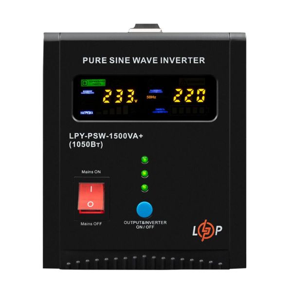 ИБП LP LogicPower LPY-PSW-1500VA+ 1050Вт 10A-15A с правильной синусоидой 24V