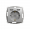 Розетка з заземленням + 2 USB тип А Алюміній Sedna Design Schneider Electric SDD113052