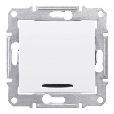 Выключатель одноклавишный с индикатором, белый Sedna Schneider Electric SDN1400121
