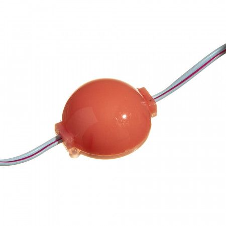 Світлодіодний модуль матовий круглий 12V COB 2Вт 1 діод IP65 Standart рожевий