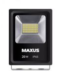Прожектор LED FLOOD LIGHT MAXUS 20W, 5000K (1-MAX-01-LFL-2050)