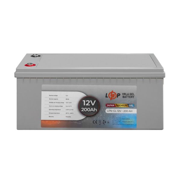 Аккумулятор гелевый LP LogicPower LPN-GL 12V - 200Ah Japan Premium