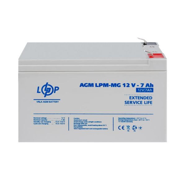 Аккумулятор мультигелевый AGM LP LogicPower LPM-MG 12V - 7Ah