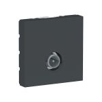 NU346254 Розетка TV одинарна, 2 модуля антрацит