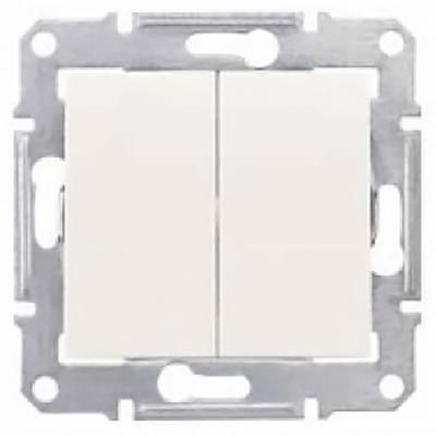 Выключатель двухклавишный слоновая кость Sedna Schneider Electric SDN0300123